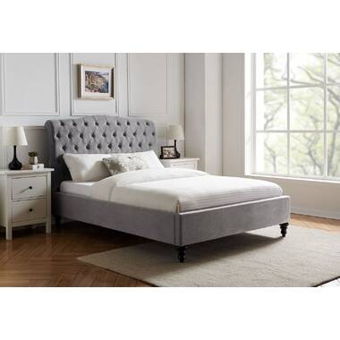 Omar upholstered on sale platform bed